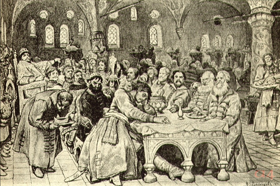Виктор Васнецов. «Пир Ивана Грозного», (1891 г.)