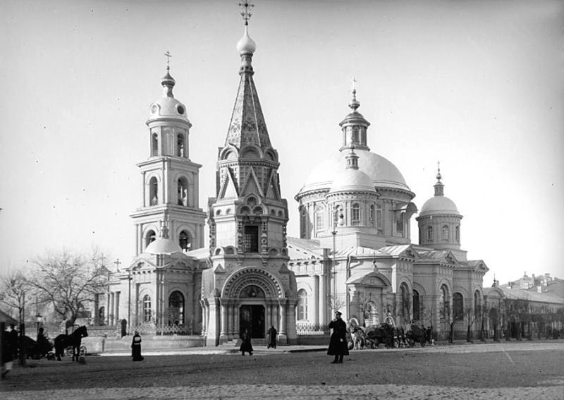Церковь святителя Василия Великого в Тверской ямской слободе.  Фотография начала XX века